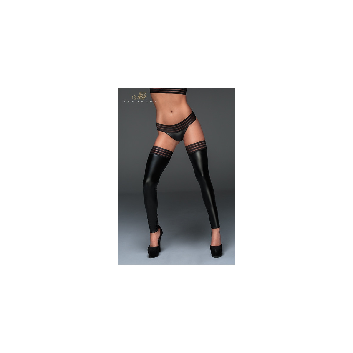 Jambières en wet look F158 Jambières en wet look F158