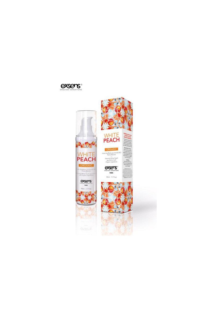 Huile de massage BIO Exsens - peche blanche