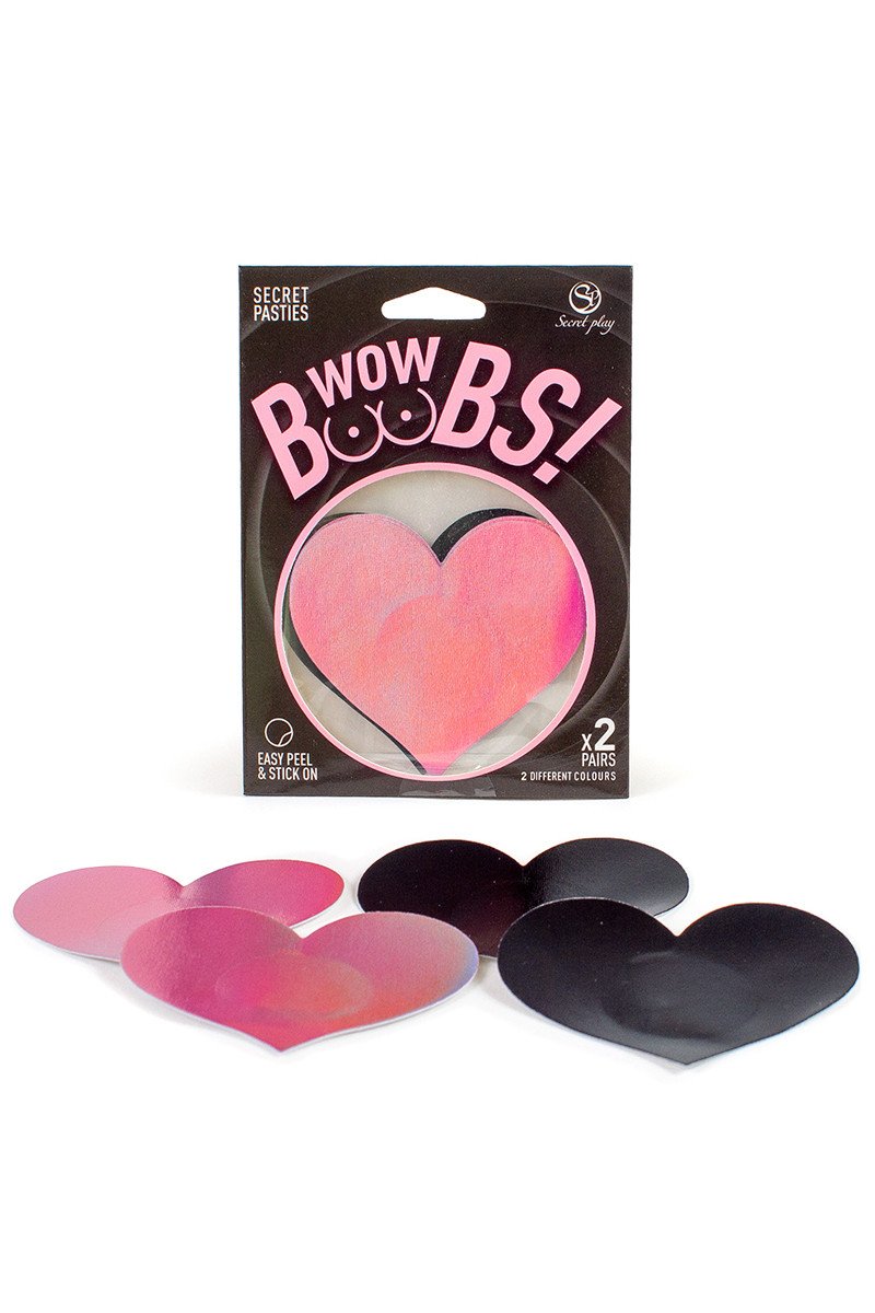 Cache-tétons coeur Wow Boobs - Secret Play