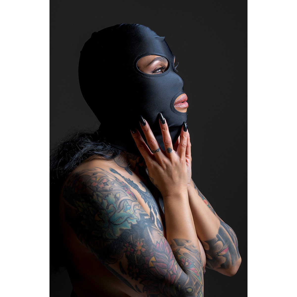 Cagoule BDSM 3 ouvertures - Taboom Cagoule BDSM 3 ouvertures - Taboom