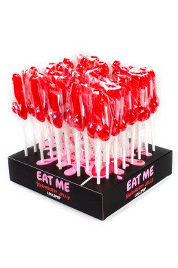 Présentoir de 40 sucettes pénis à la fraise