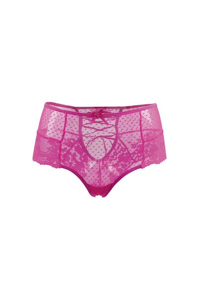 Tanga sexy rose à laçage