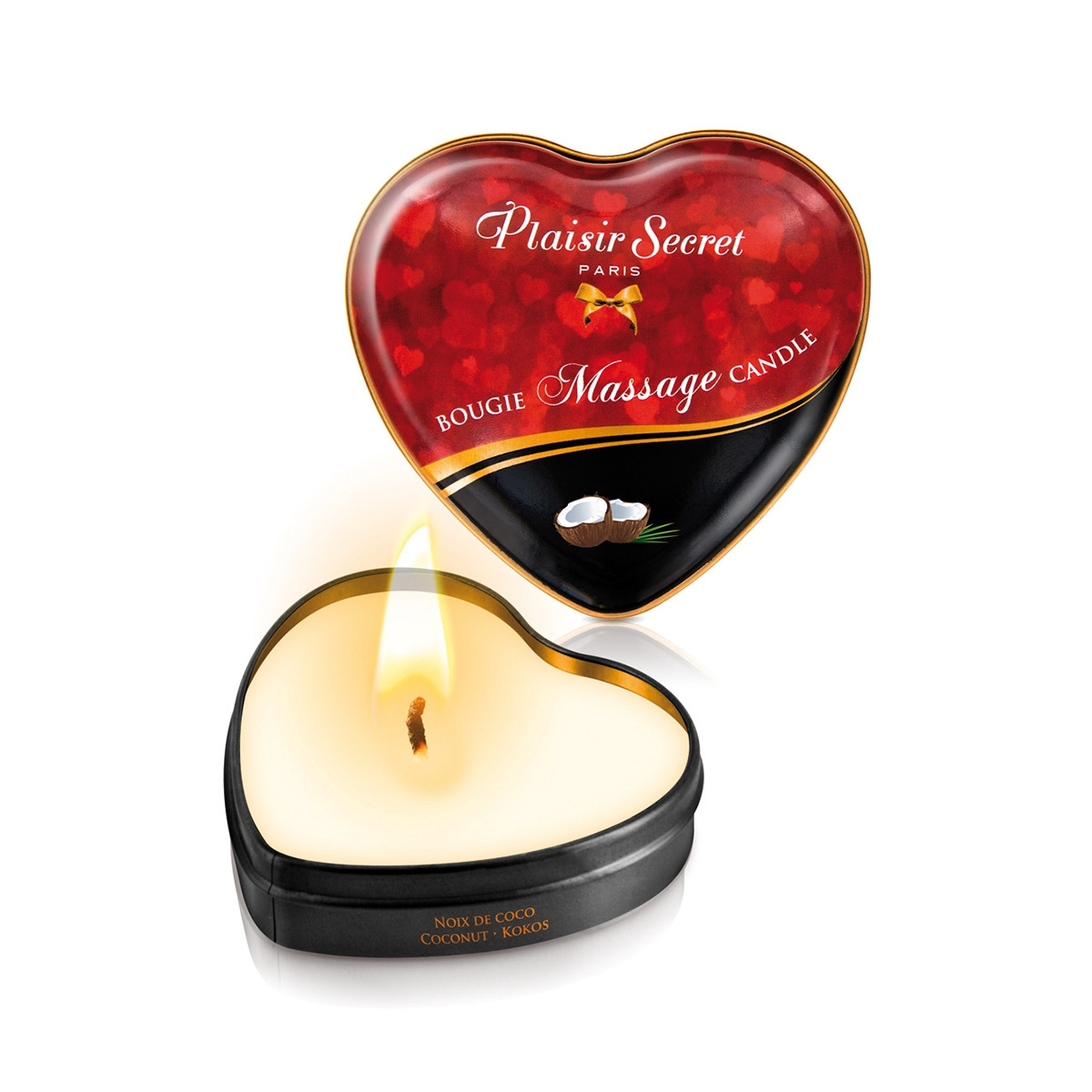 Mini bougie de massage Noix de Coco Mini bougie de massage Noix de Coco