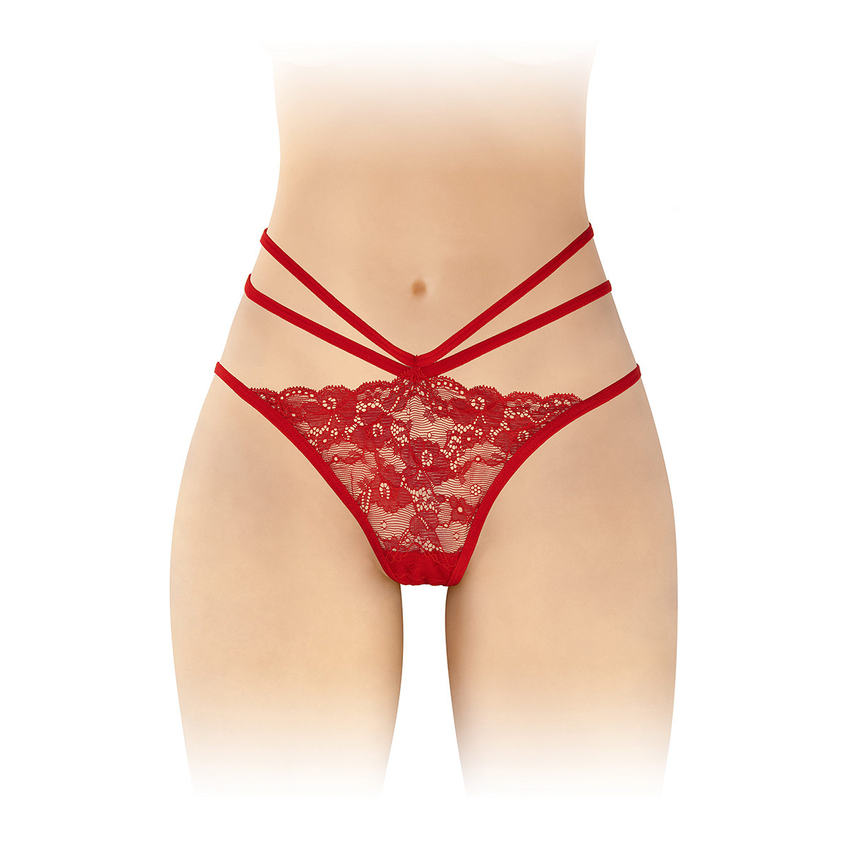 Culotte ouverte Nadia - rouge Culotte ouverte Nadia - rouge
