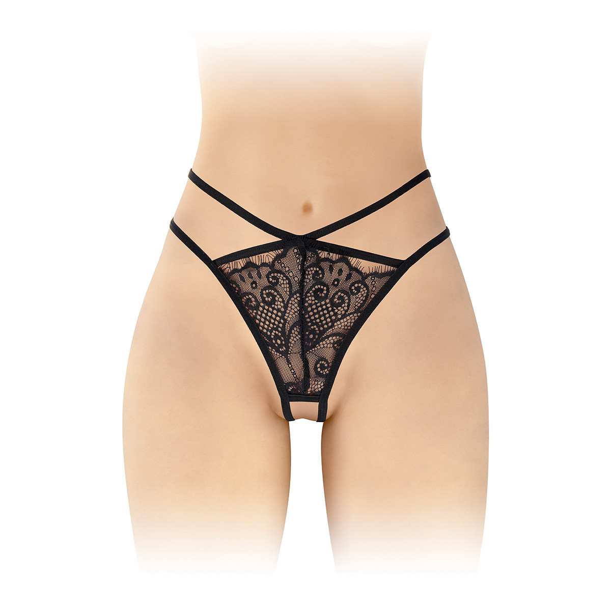 String ouvert Mylene - noir String ouvert Mylene - noir