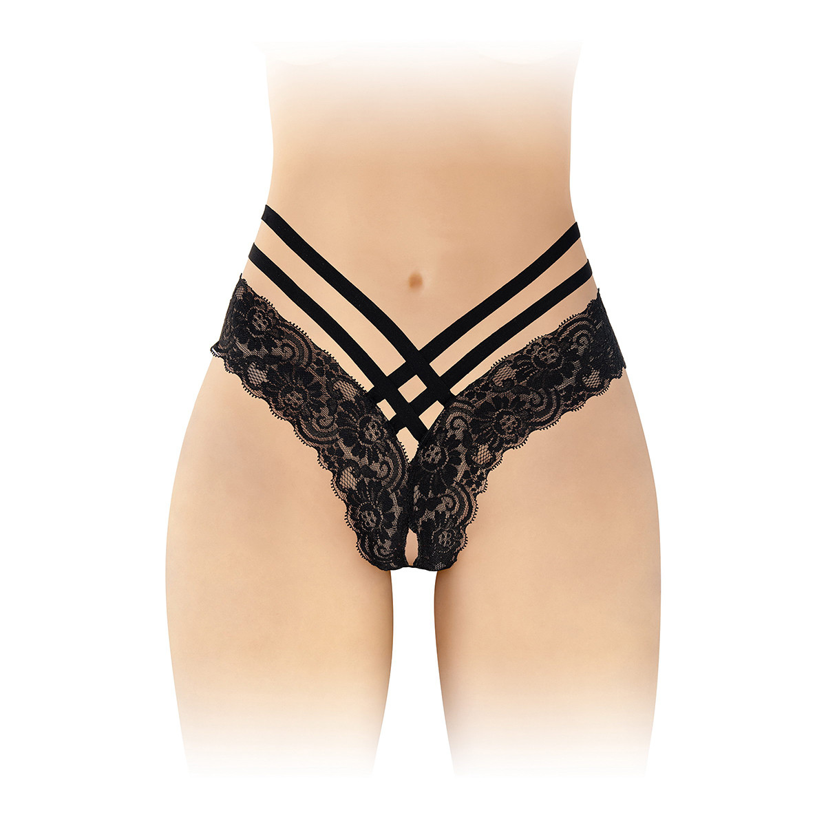 Tanga ouvert Anne - noir Tanga ouvert Anne - noir