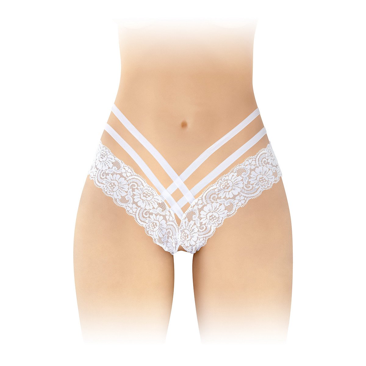 Tanga ouvert Anne - blanc Tanga ouvert Anne - blanc