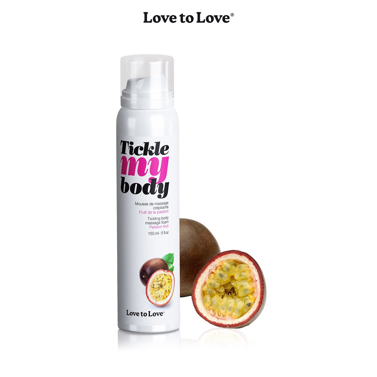 Mousse massage crépitante - fruits de la passion Mousse massage crépitante - fruits de la passion
