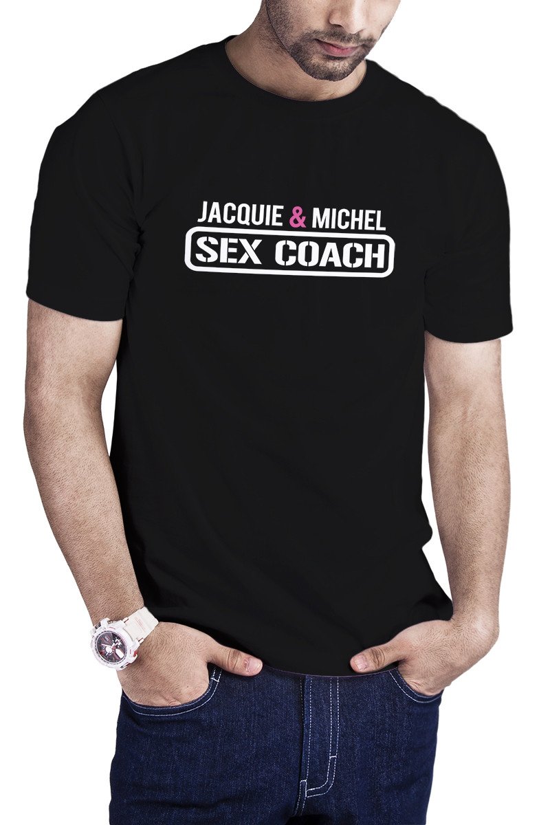 T-shirt Sex Coach noir - Jacquie et Michel