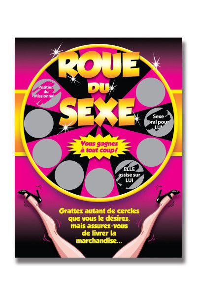 Carte à gratter roue du sexe