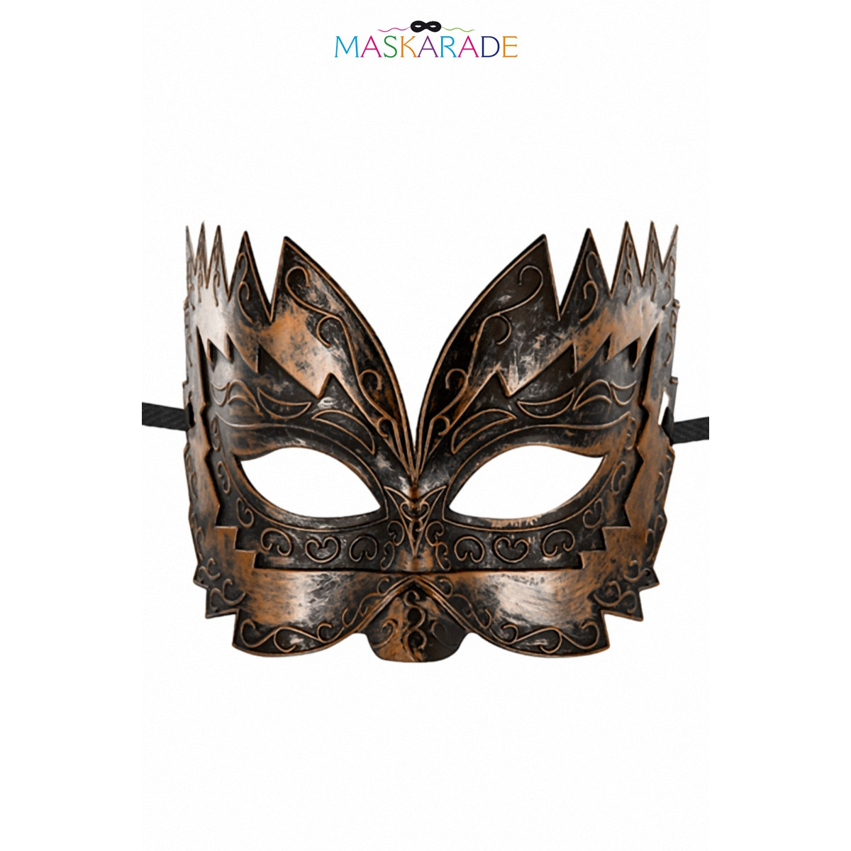 Masque semi-rigide cuivré Don Giovanni Masque semi-rigide cuivré Don Giovanni