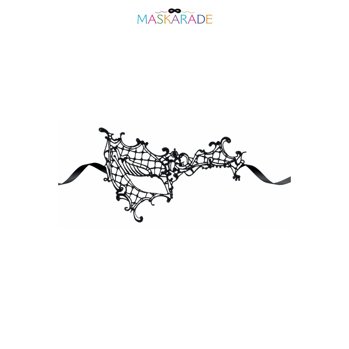 Loup broderie souple Croissant de lune Loup broderie souple Croissant de lune