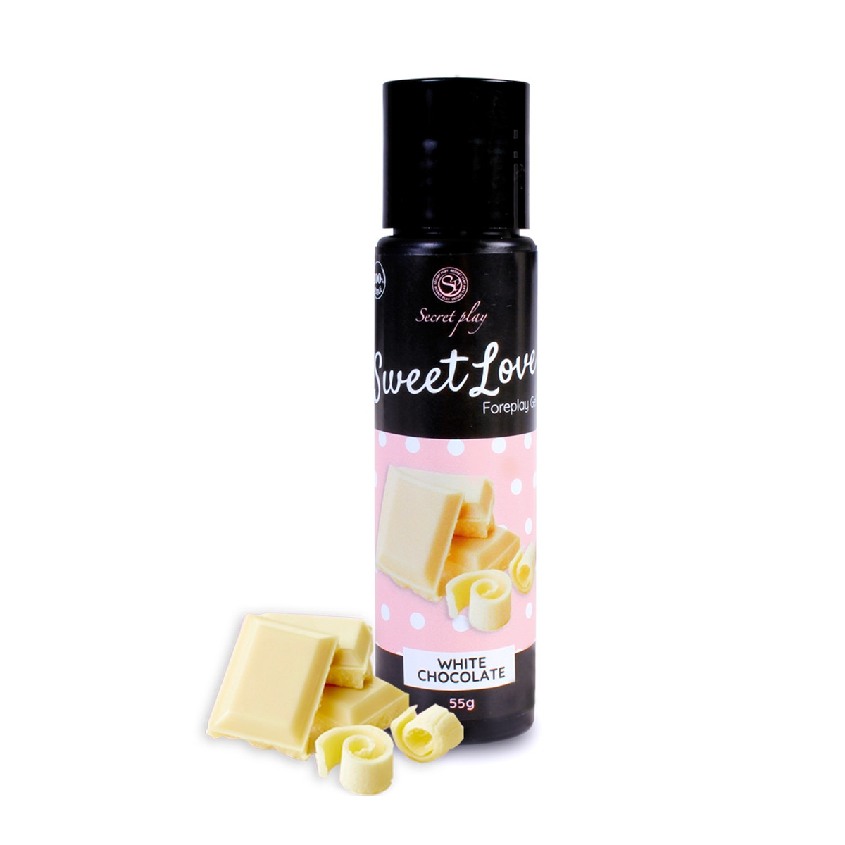 Lubrifiant comestible chocolat blanc - 60ml Lubrifiant comestible chocolat blanc - 60ml
