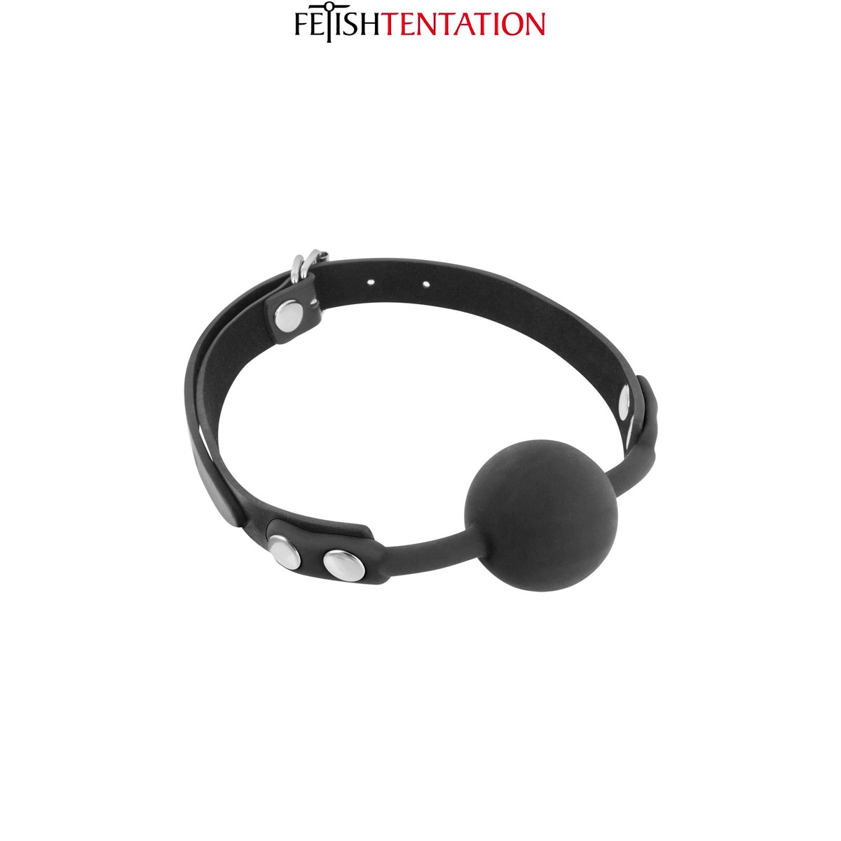 Baillon boule noir - Fetish Tentation Baillon boule noir - Fetish Tentation