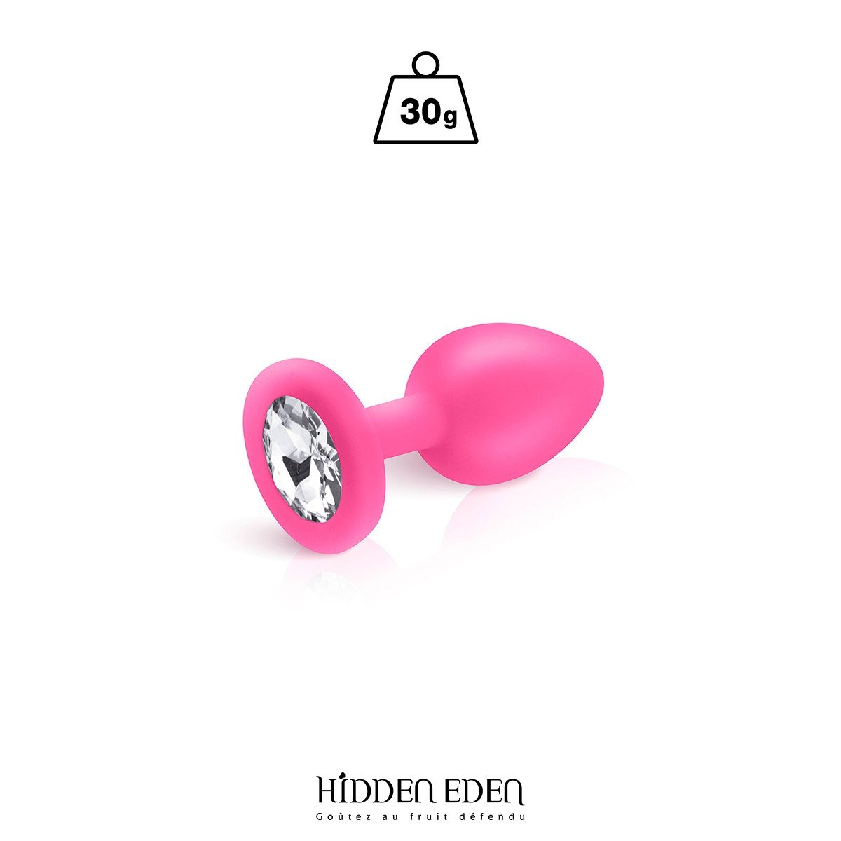 Plug bijou silicone rose S - Hidden Eden Plug bijou silicone rose S - Hidden Eden