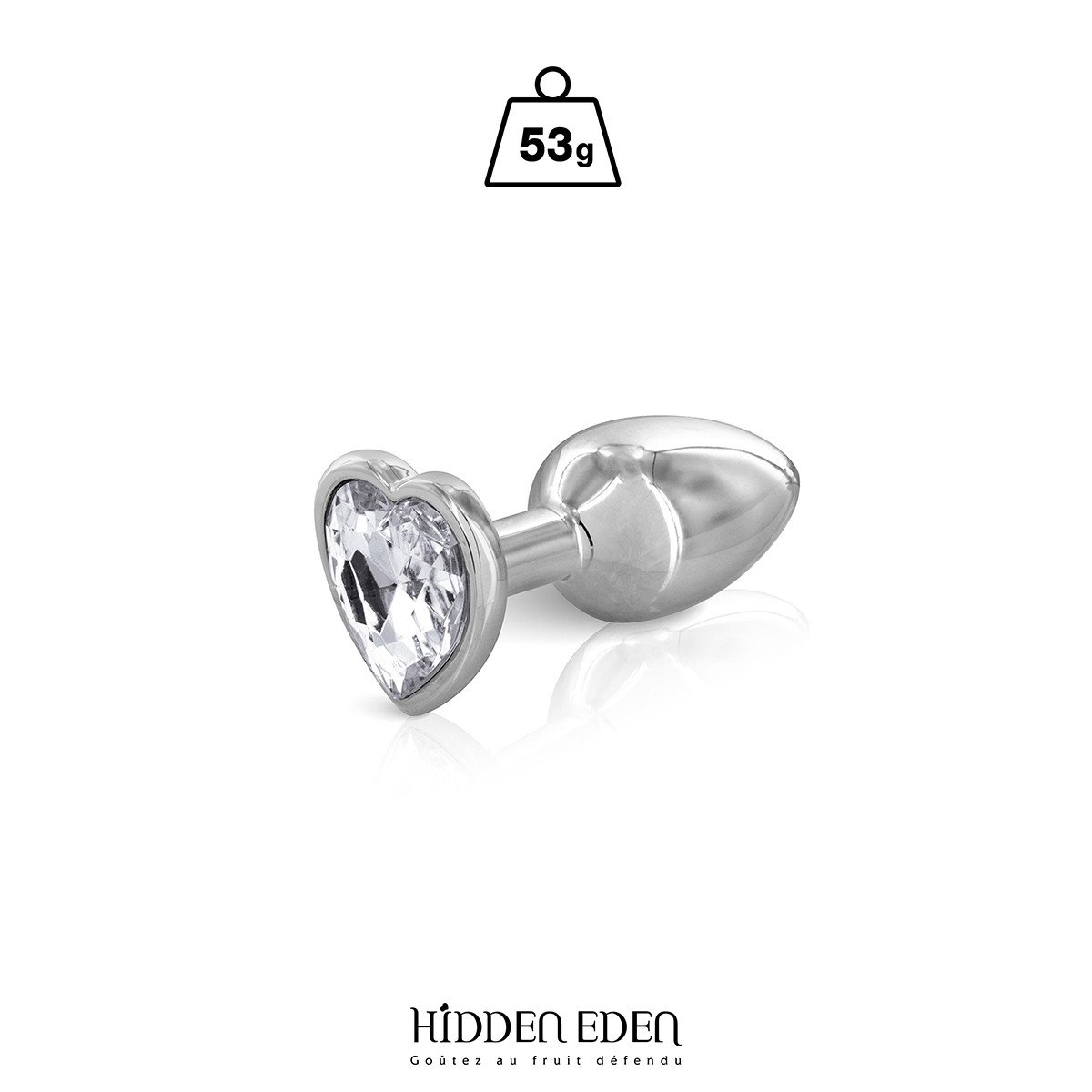 Plug bijou coeur aluminium S - Hidden Eden Plug bijou coeur aluminium S - Hidden Eden