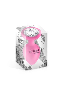 Plug bijou silicone rose M - Hidden Eden
