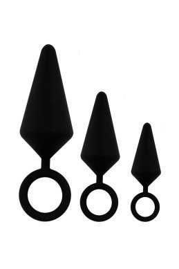kit d'entrainement anal 3 plugs silicone - Litolu