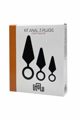 kit d'entrainement anal 3 plugs silicone - Litolu