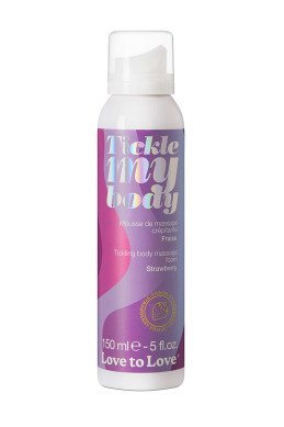 Mousse massage crépitante - fraise