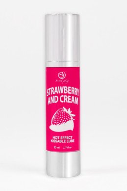 Lubrifiant chauffant goût fraise chantilly - Secret Play