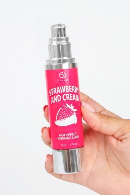 Lubrifiant chauffant goût fraise chantilly - Secret Play