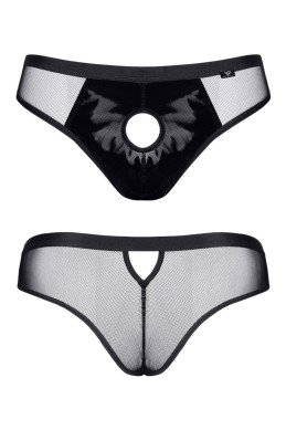 Slip type brésilien noir ouvert - Regnes