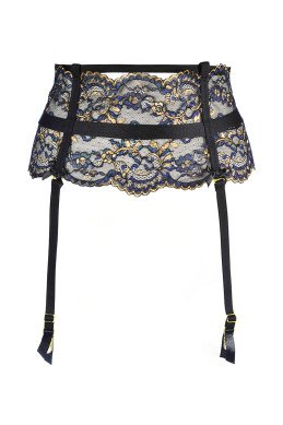 Porte-jarretelles dentelle Noir V-10362 - Axami