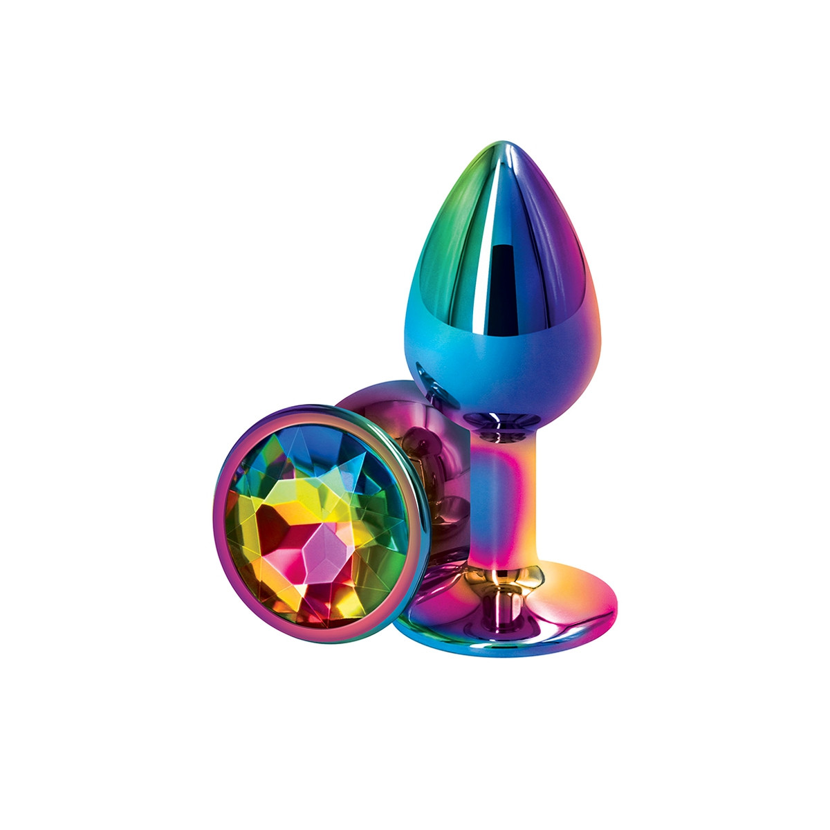 Plug anal aluminium multicolore S - Rear Assets Plug anal aluminium multicolore S - Rear Assets