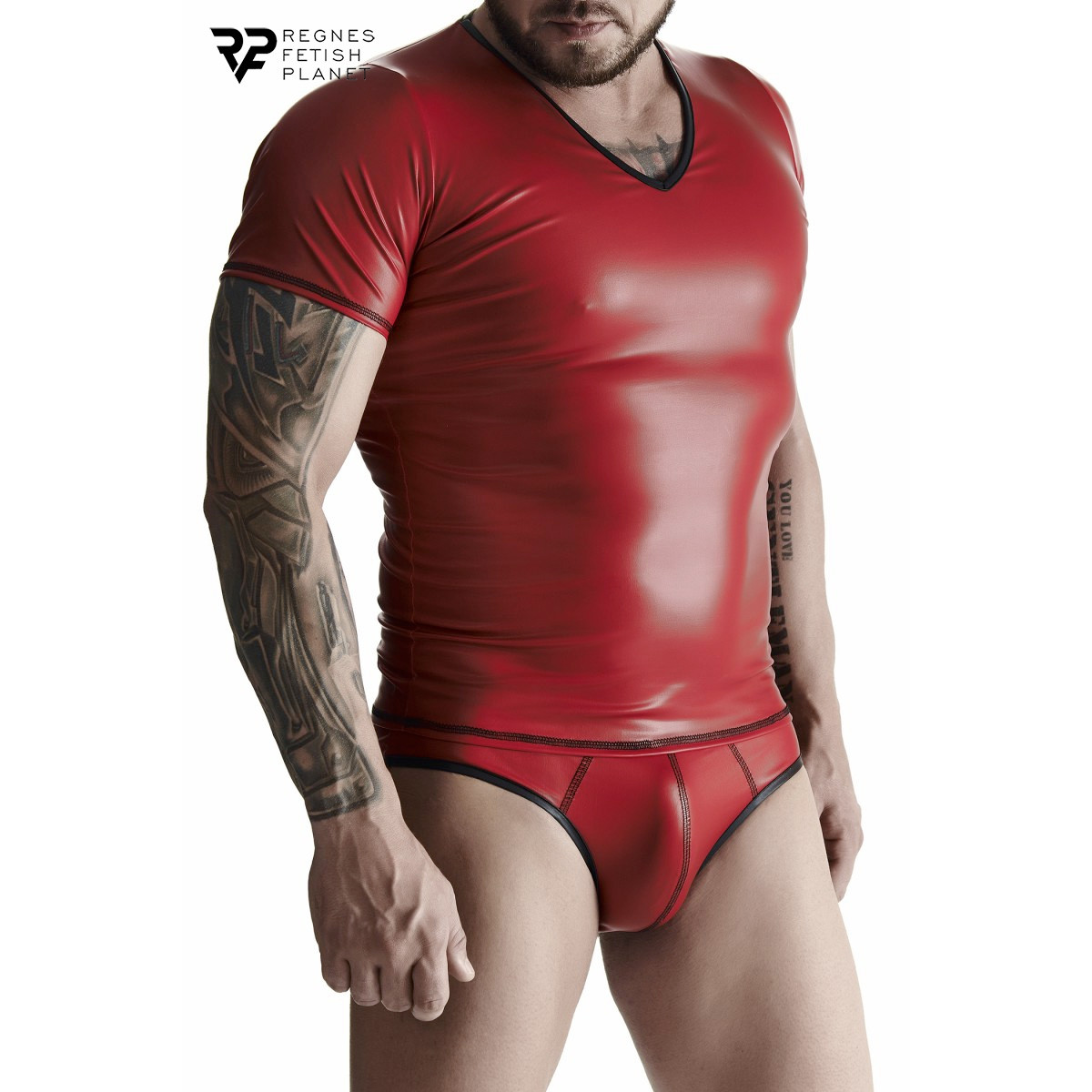 T-shirt wetlook rouge - Regnes T-shirt wetlook rouge - Regnes