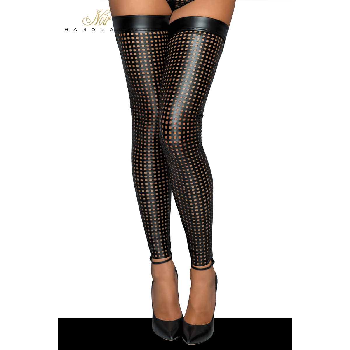 Bas wetlook ajourés F236 Bas wetlook ajourés F236