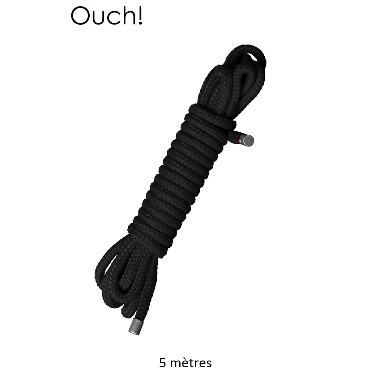 Corde de bondage Japonais 5m noire - Ouch Corde de bondage Japonais 5m noire - Ouch