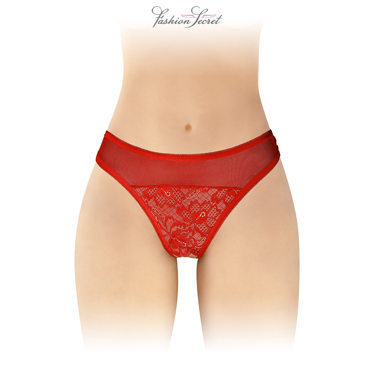 Tanga rouge ouvert Ava - Fashion Secret Tanga rouge ouvert Ava - Fashion Secret