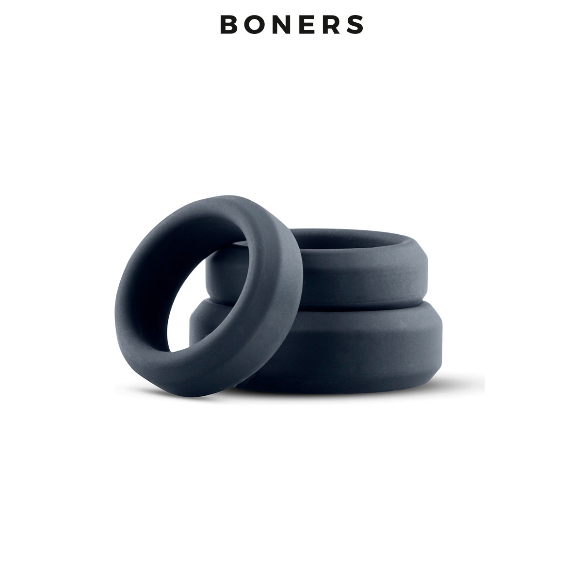 Kit de 3 anneaux de pénis larges - Boners Kit de 3 anneaux de pénis larges - Boners