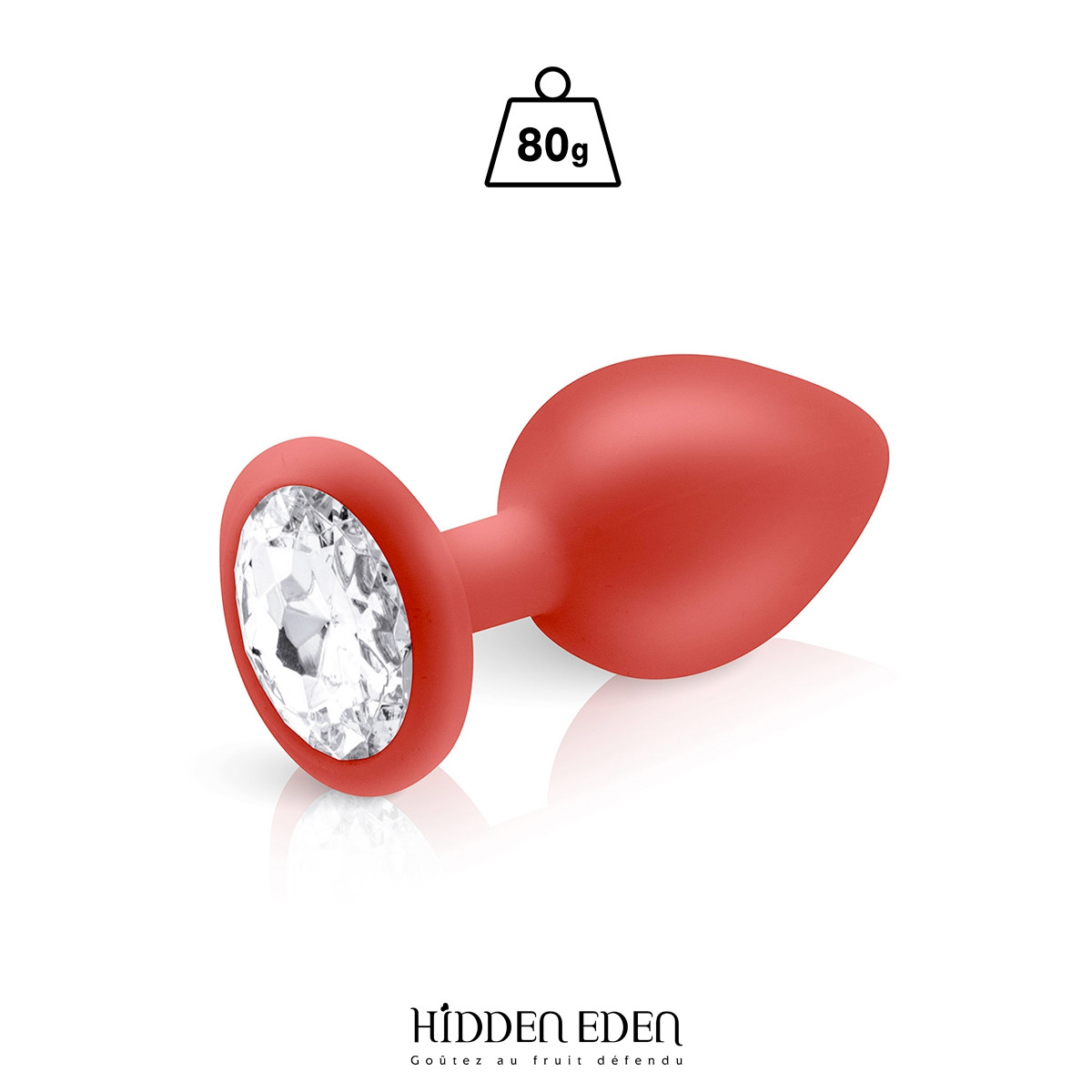 Plug bijou silicone rouge L - Hidden Eden Plug bijou silicone rouge L - Hidden Eden