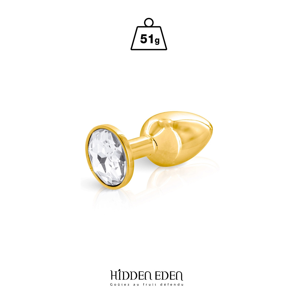 Plug bijou aluminium gold S - Hidden Eden Plug bijou aluminium gold S - Hidden Eden