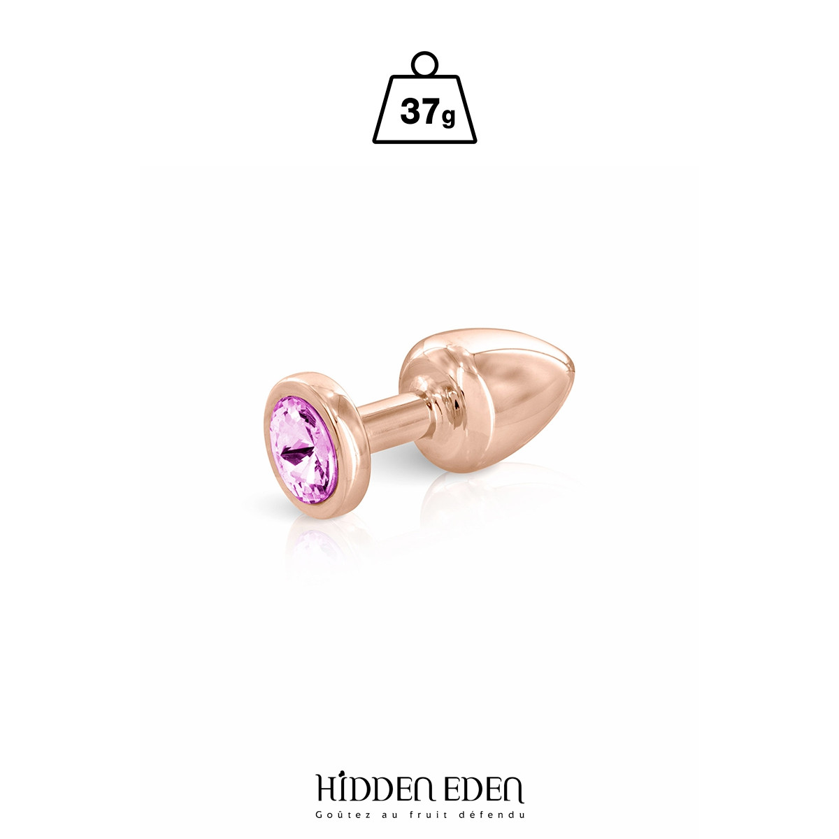 Plug bijou aluminium rose gold XS - Hidden Eden Plug bijou aluminium rose gold XS - Hidden Eden