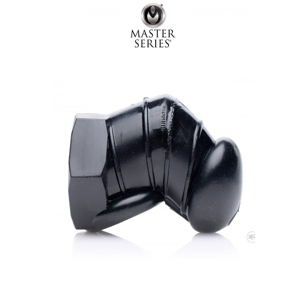 Cage de chasteté restrictive noire - Master Series Cage de chasteté restrictive noire - Master Series