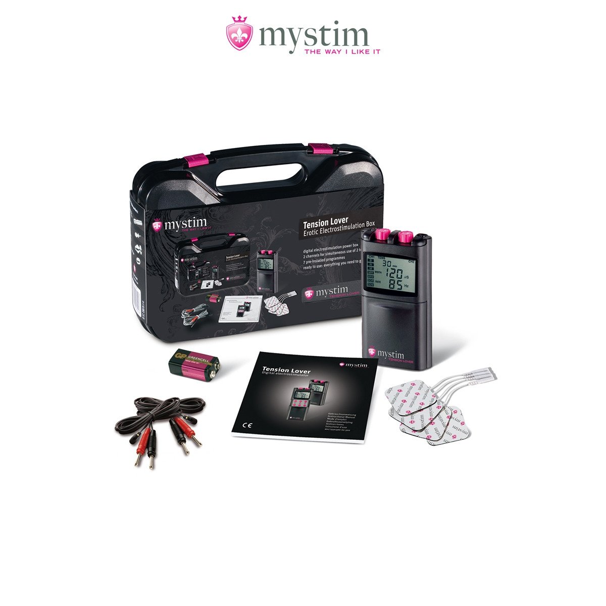 Malette électro-stimulation Tension Lover 7 fonctions - Mystim Malette électro-stimulation Tension Lover 7 fonctions - Mystim
