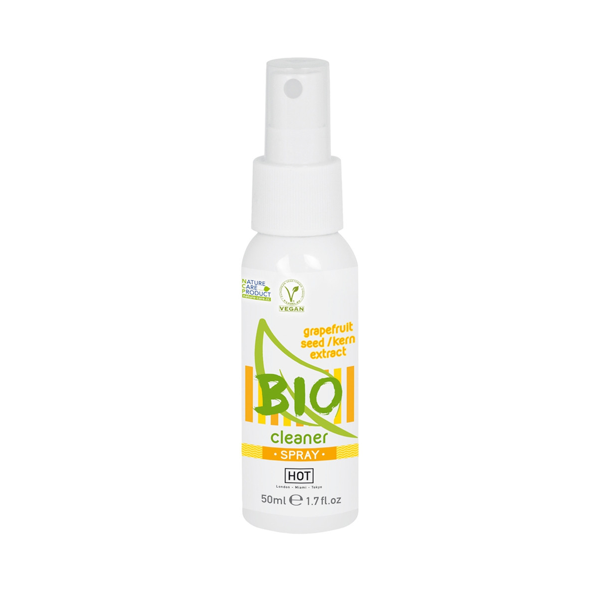 Spray nettoyant sextoys Bio 50ml - HOT Spray nettoyant sextoys Bio 50ml - HOT
