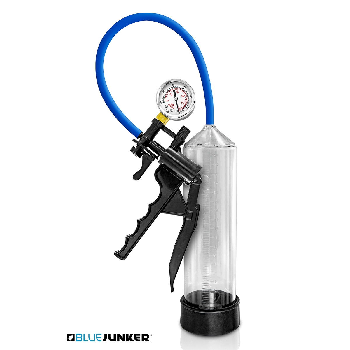 Développeur de pénis avec manomètre - Blue Junker Développeur de pénis avec manomètre - Blue Junker