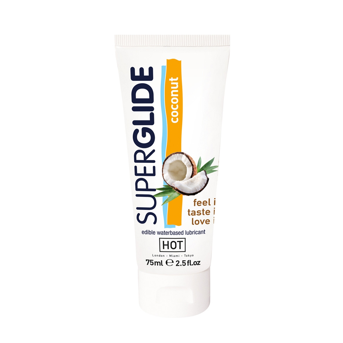 Lubrifiant Comestible SuperGlide noix de coco - HOT Lubrifiant Comestible SuperGlide noix de coco - HOT