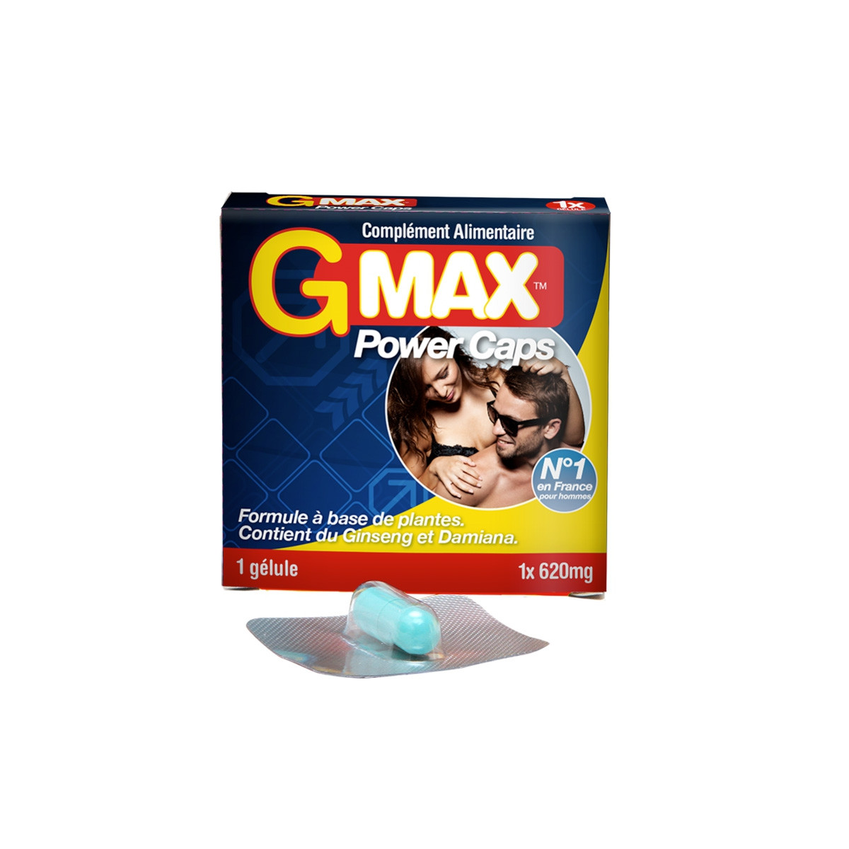 G-Max Power Caps Homme (1 gélule) G-Max Power Caps Homme (1 gélule)