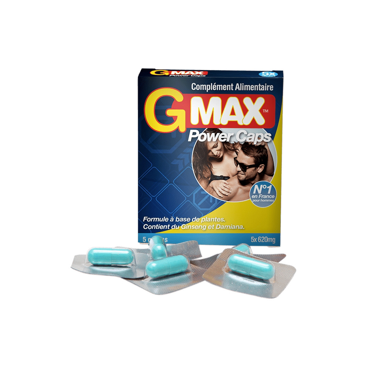 G-Max Power Caps Homme (5 gélules) G-Max Power Caps Homme (5 gélules)