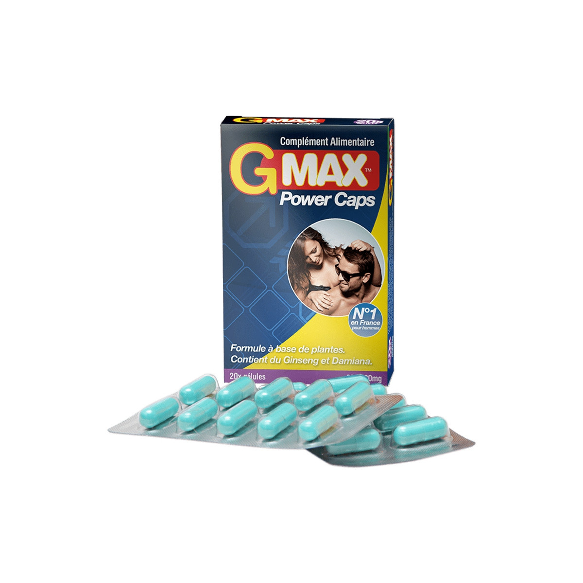 G-Max Power Caps Homme (20 gélules) G-Max Power Caps Homme (20 gélules)