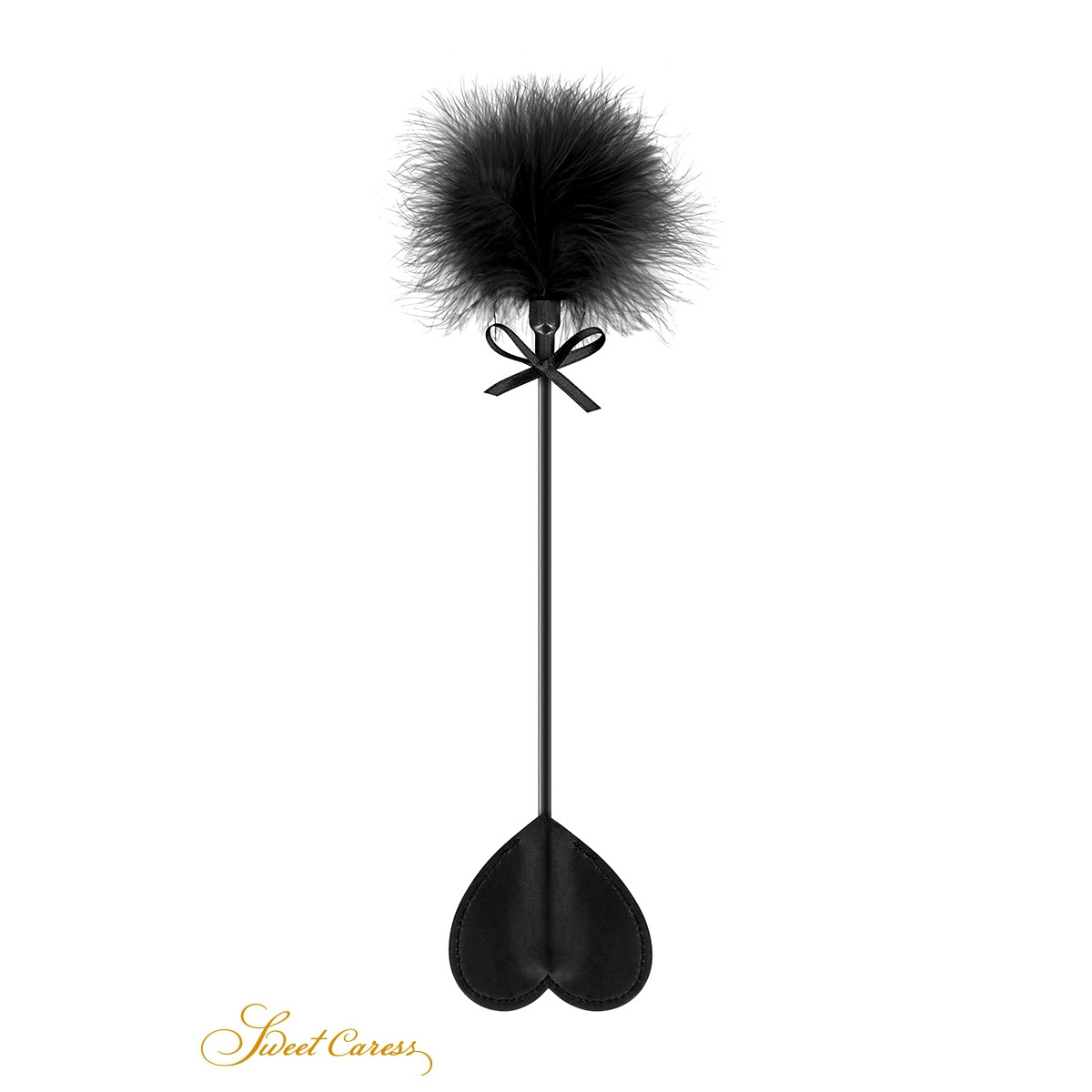 Tapette coeur avec pompon noir - Sweet Caress Tapette coeur avec pompon noir - Sweet Caress