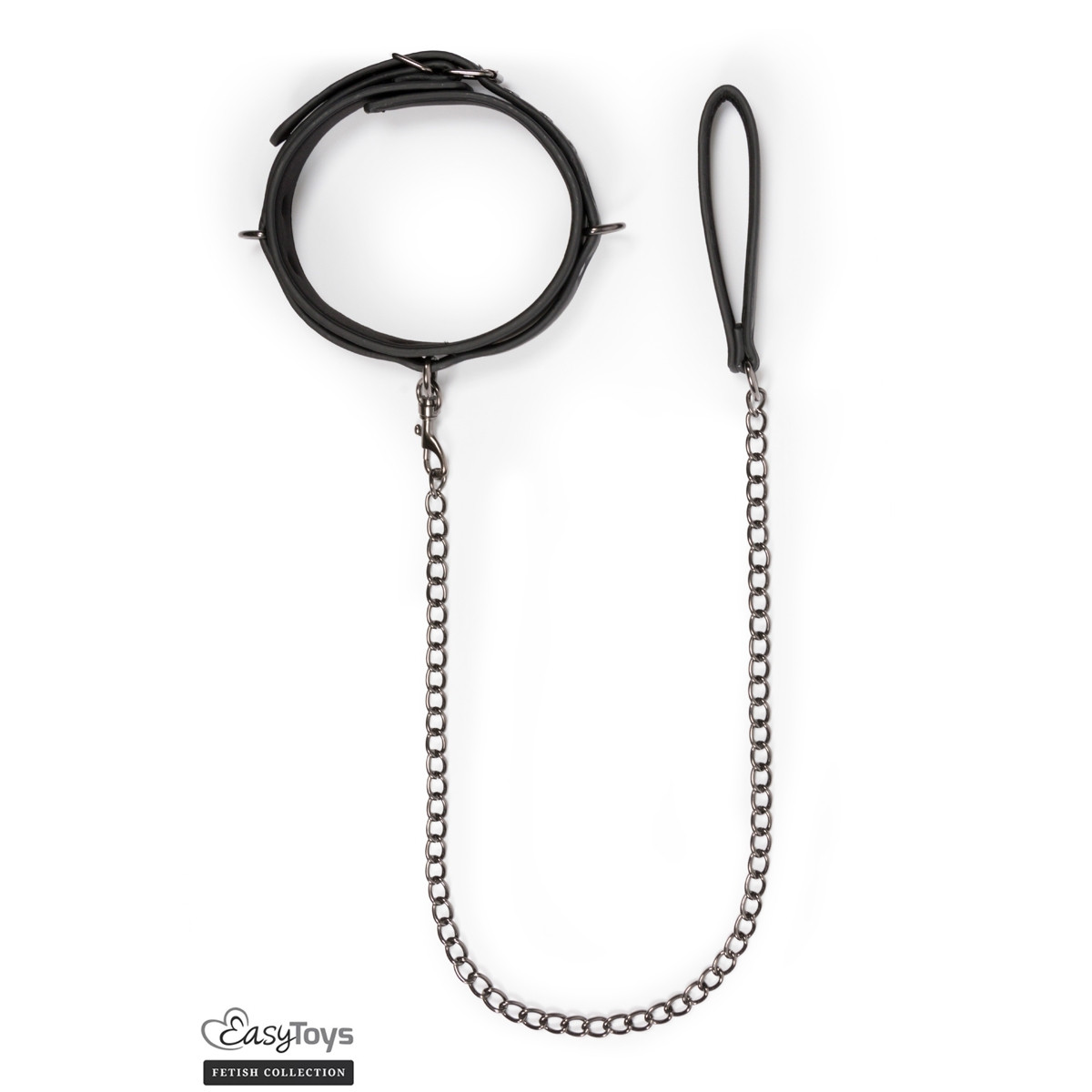 Collier fétichiste et laisse - Easytoys Fetish Collection Collier fétichiste et laisse - Easytoys Fetish Collection