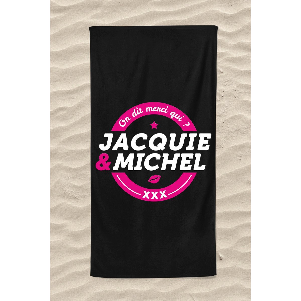 Serviette de plage Jacquie et Michel Classique Serviette de plage Jacquie et Michel Classique