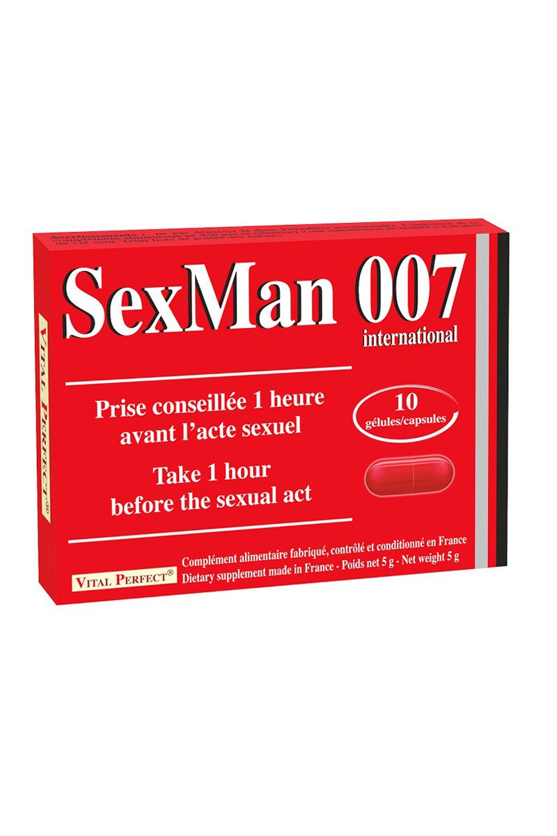 Aphrodisiaque SexMan 007 (10 gélules)