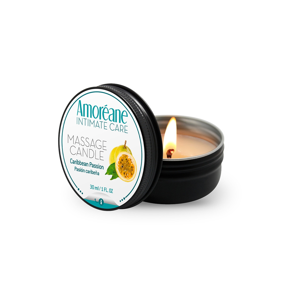Bougie de massage Caribbean Passion - Amoreane Bougie de massage Caribbean Passion - Amoreane